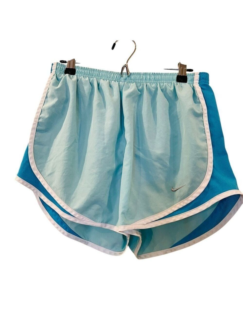 Nike Dri Fit Women’s Lined Swoosh Running Shorts Blue Inseam 3” Size: Medium